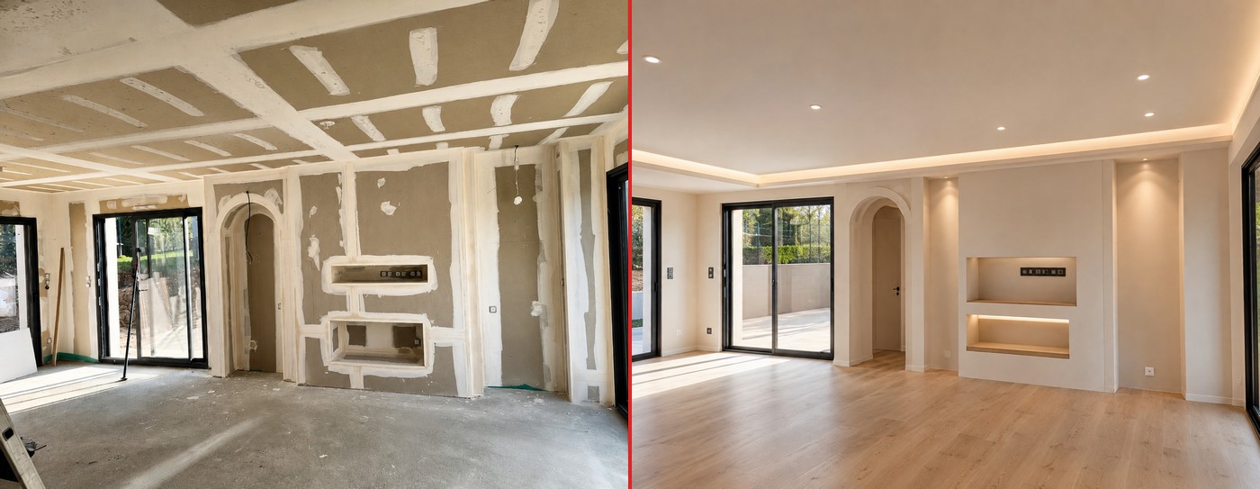 Pièce rénovée par Electro Renov Pro